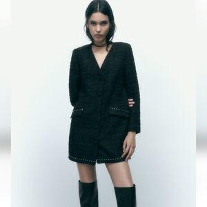 NWT Zara Studded Blazer Dress